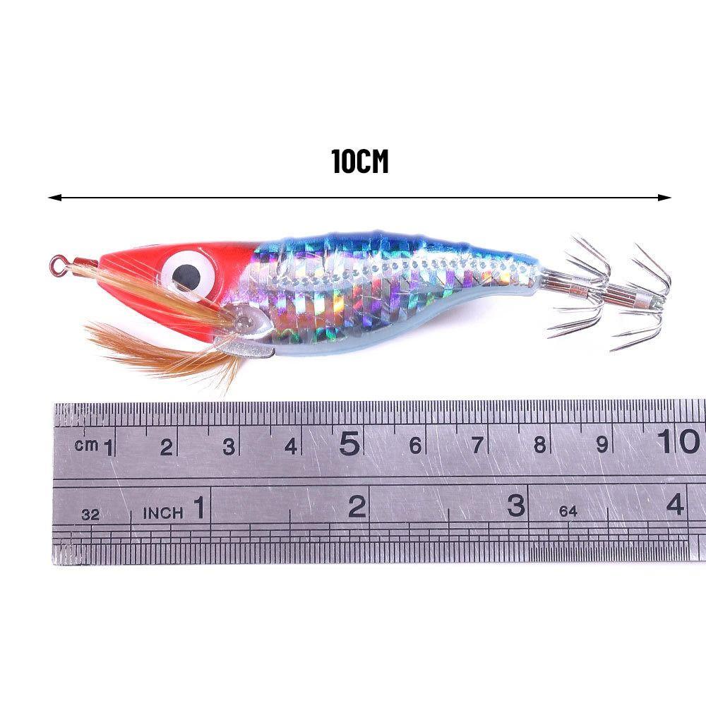 Mồi Câu Cá Giả Hình Con Tôm Bằng Gỗ Có Móc Sống Động Như Thật