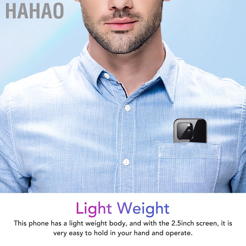 Điện thoại thông minh màn hình cảm ứng nhỏ 2,5 inch HD gọn nhẹ để làm việc RAM 1GB ROM 8GB