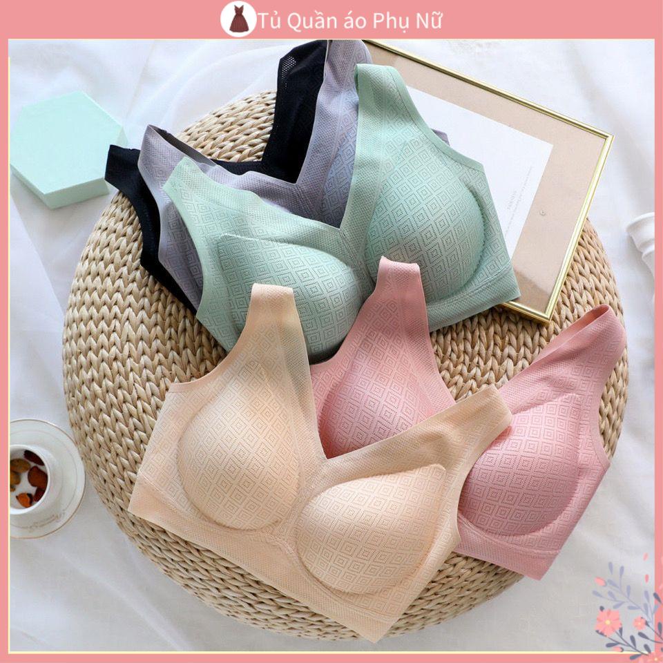 O L t N Ng Ng c Ch t Li u Latex Th nh N Áo Ngực Thể Thao Không Đường May Bằng Latex Lụa Mỏng Chống Chảy Xệ Không Gọng Cho Nữ