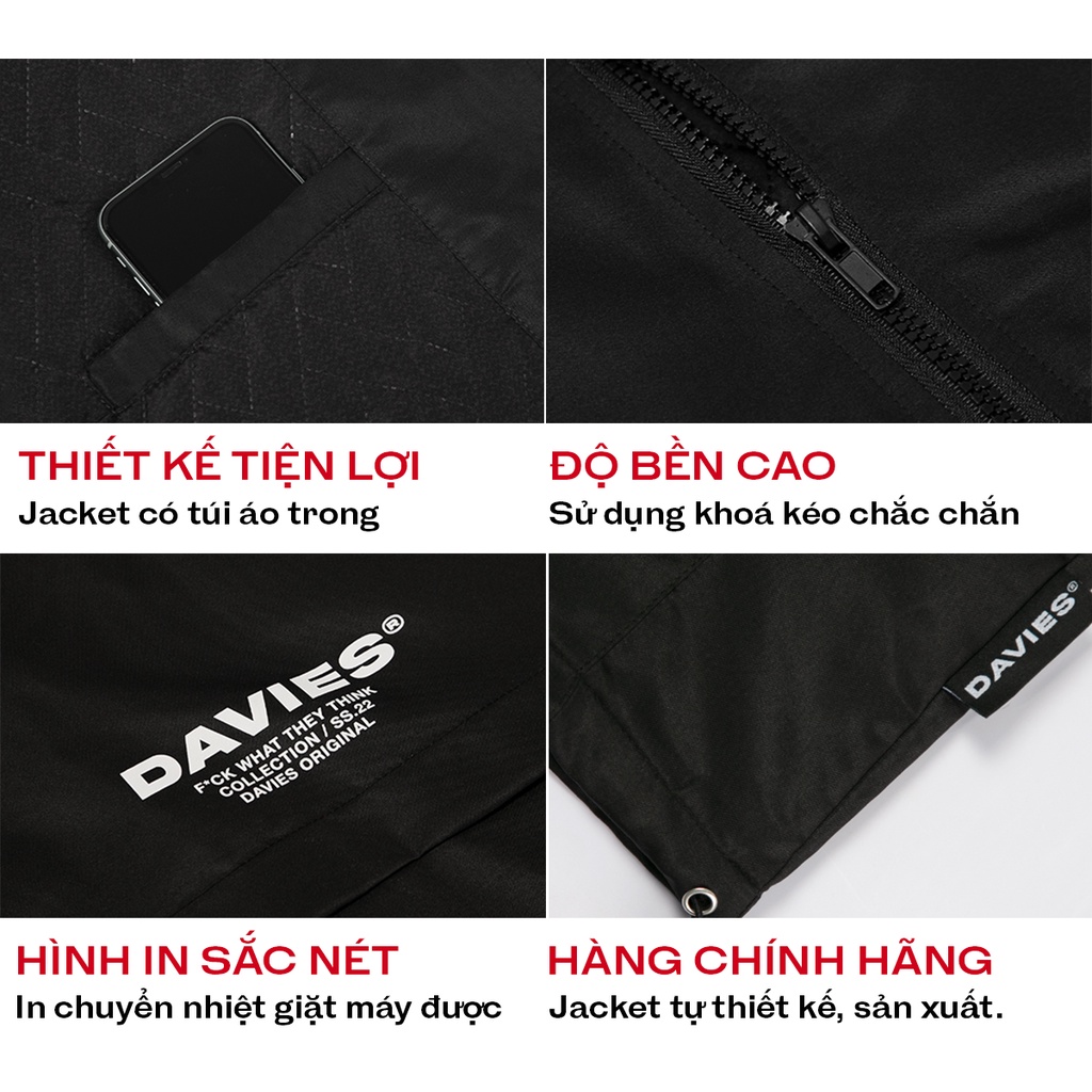 Áo khoác nam nữ đẹp màu đen form rộng Puff Jacket local brand Davies| D30-AK1