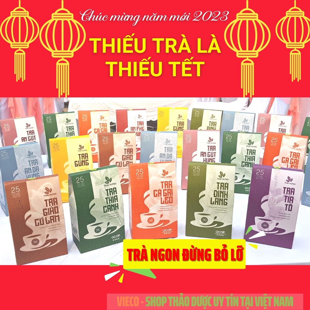 Trà Tết - Trà Túi Lọc THÁI HƯNG Cà Gai Leo, Giảo Cổ Lam,...