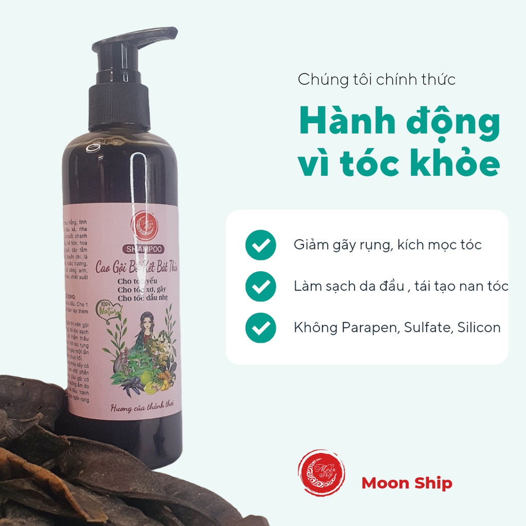 Cao gội Bồ Kết bát thảo Handmade Moon Ship