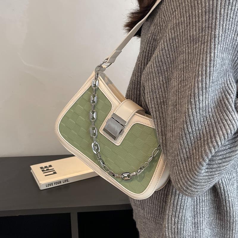 Túi đeo chéo IELGY họa tiết sọc ca rô thời trang trẻ trung dành cho nữ