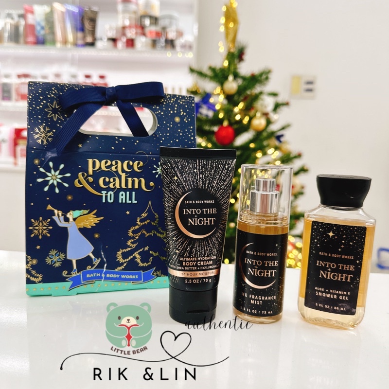 Auth INTO THE NIGHT - SET HỘP QUÀ 3 MÓN CỦA HÃNG BBW USA