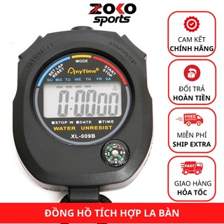 Đồng hồ bấm giờ thể thao, đồng hồ bấm giây chính hãng xl- 009b có dây đeo chắc chắn - zokosport