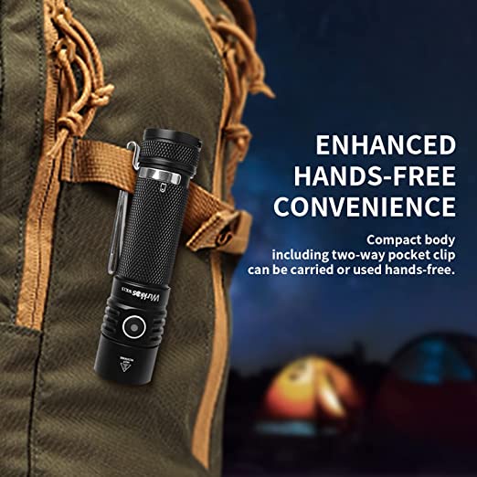 Đèn pin cầm tay WURKKOS Wk15 3000lm 21700 Cree XHP 50.2 IP68 thiết kế bảo vệ chuyên dụng