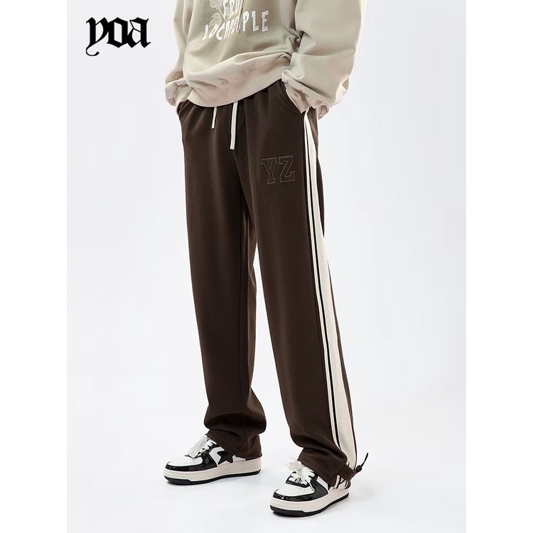 Quần Thể Thao Kẻ Sọc Phong Cách hip hop Đường Phố Nhật Bản Cho Nam