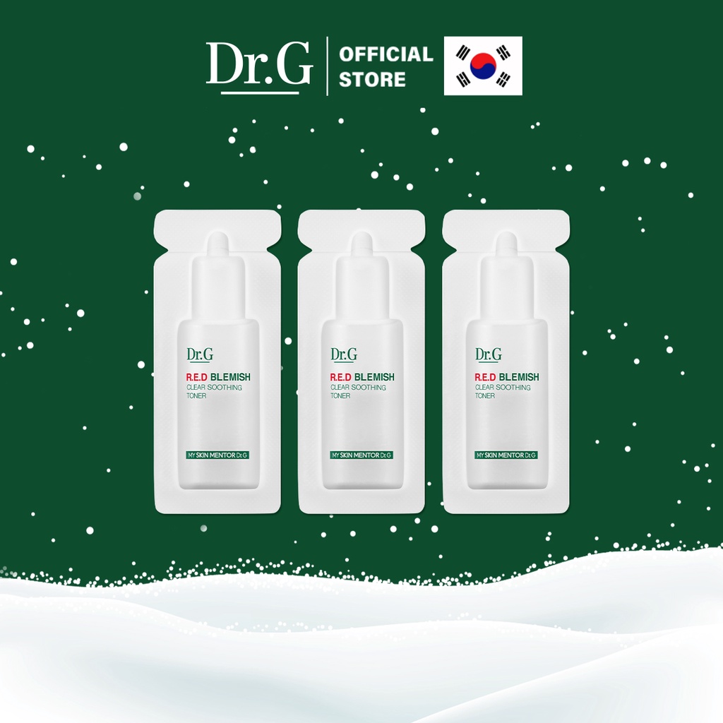 Quà Tặng Không Bán Dr.G Nước hoa hồng R.E.D Blemish Clear Soothing Toner 3ml