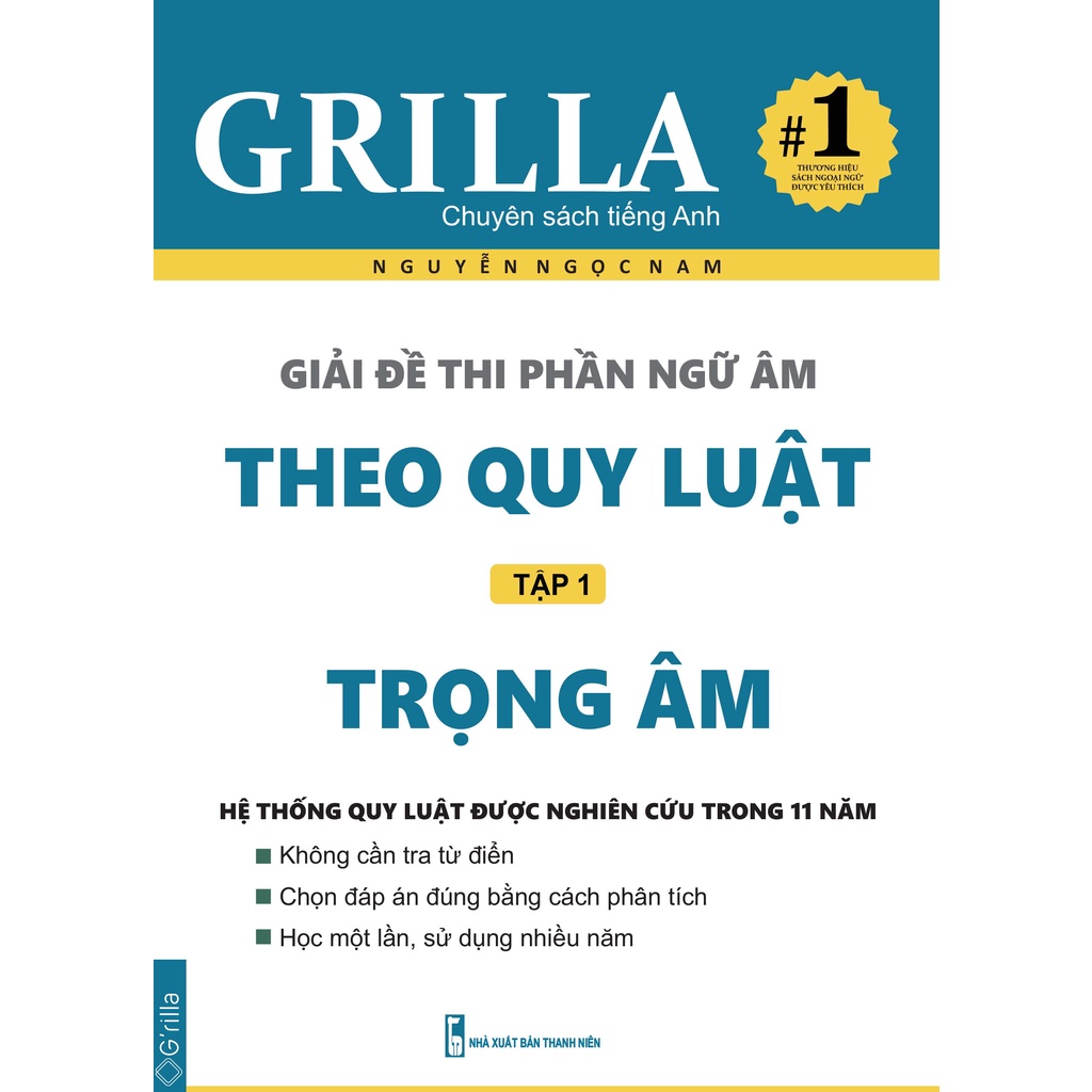 Sách - Giải đề thi phần ngữ âm theo quy luật tập 1 GRILLA, kèm app học miễn phí