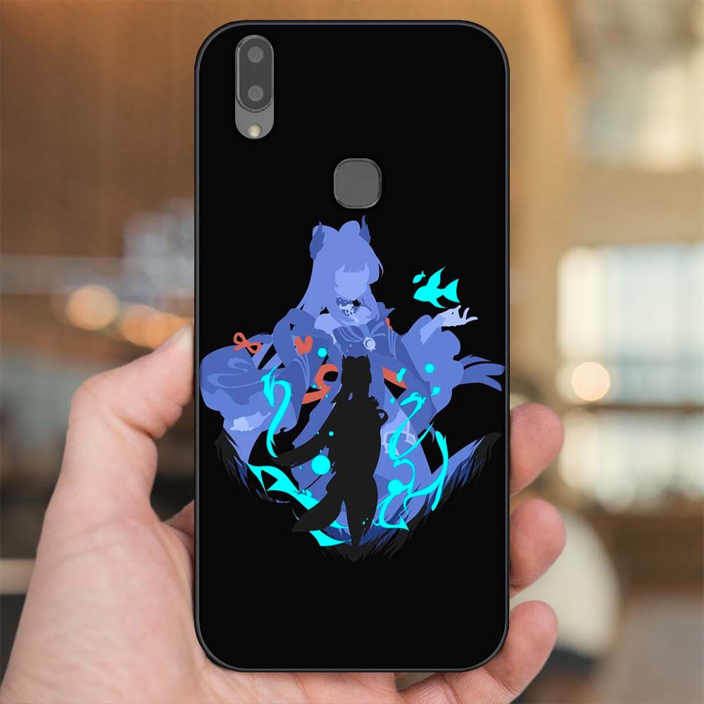 Ốp lưng Vivo V9, Y85, V11i viền đen in hình Sangonomiya Kokomi Genshin Impact
