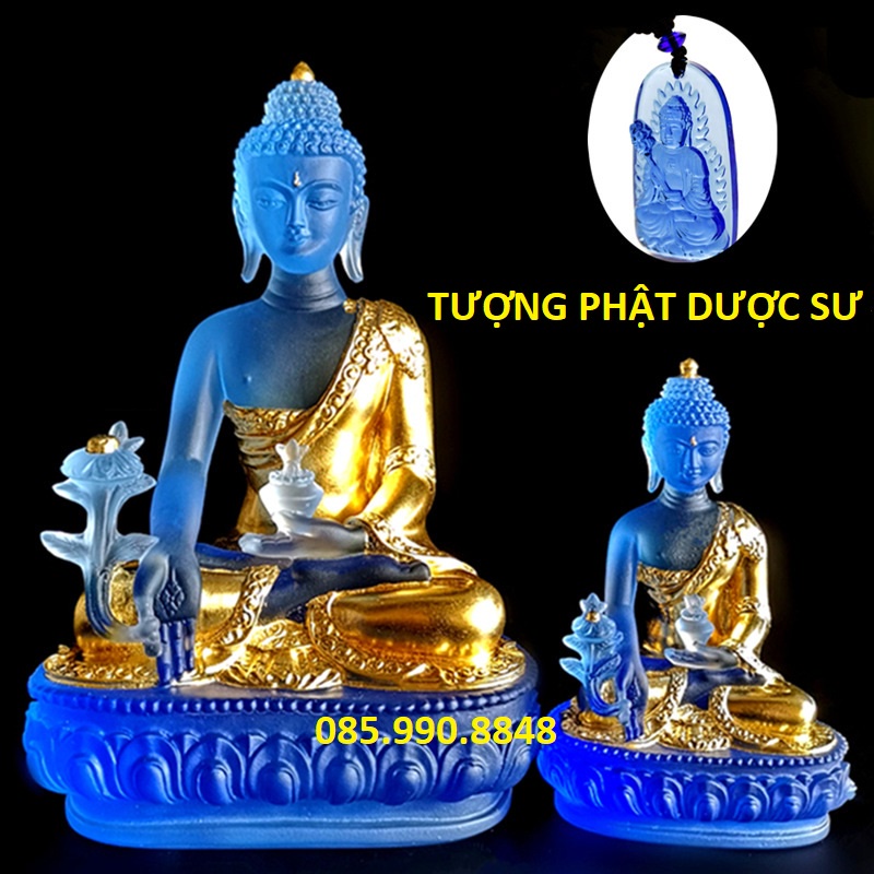 Tượng phật dược sư [HÀNG LOẠI 1], Tượng phật để ô tô cao cấp rất đẹp - Ngắm là mê