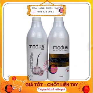 Dầu gội xả modus tỏi kích thích mọc tóc 1000ml - modus chính hãng
