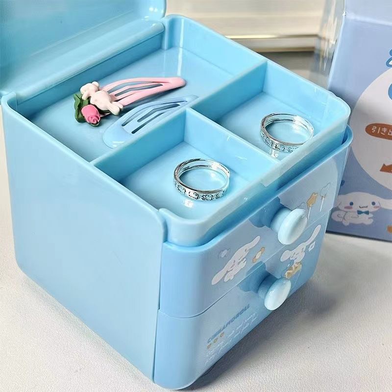 Tủ mini 2 ngăn hoạt hình đáng yêu Cinamoroll, Kuromi, Melody│10 x 10 x 10 cm│Xem thêm ở phần MÔ TẢ SẢN PHẨM