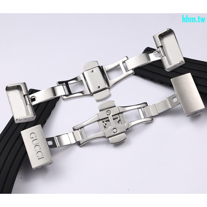 Dây Đeo Đồng Hồ GUCCI Bằng Cao Su Tự Nhiên Mềm Khóa Bướm Chống Thấm Nước Thời Trang Cho Nam Và Nữ 20