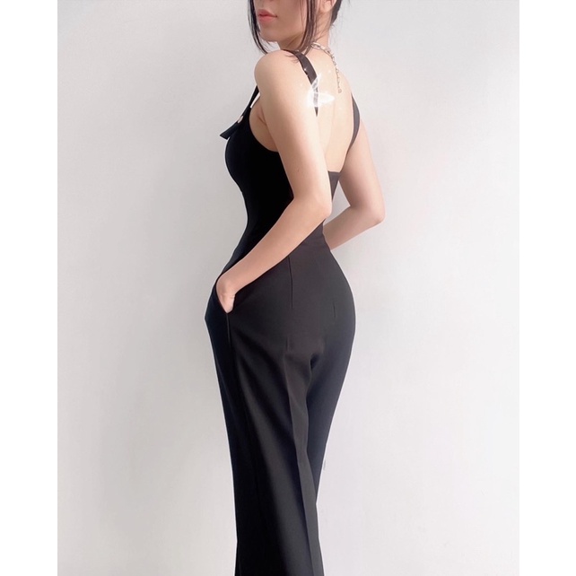 Jumpsuit Dài Đính Cúc Form Siết Eo Sang Trọng | BigBuy360 - bigbuy360.vn