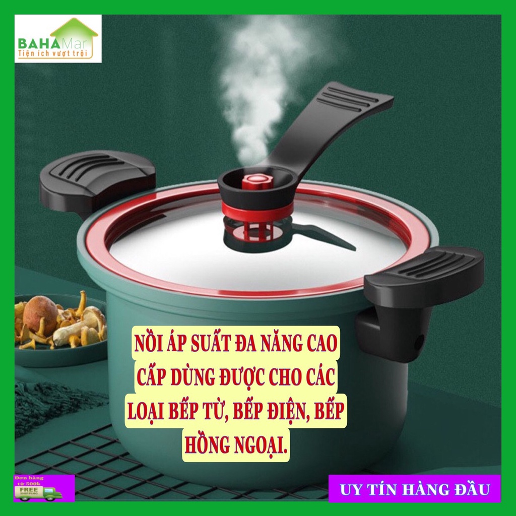 NỒI ÁP SUẤT ĐA NĂNG CAO CẤP DÙNG ĐƯỢC CHO CÁC LOẠI BẾP TỪ, BẾP ĐIỆN, BẾP HỒNG NGOẠI cảm ứng nhiệt nhanh tạo áp xuất