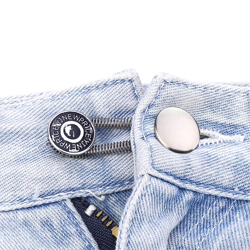 Nút Kim Loại Mở Rộng Gắn Quần Jean Chống Rơi Phong Cách Vintage