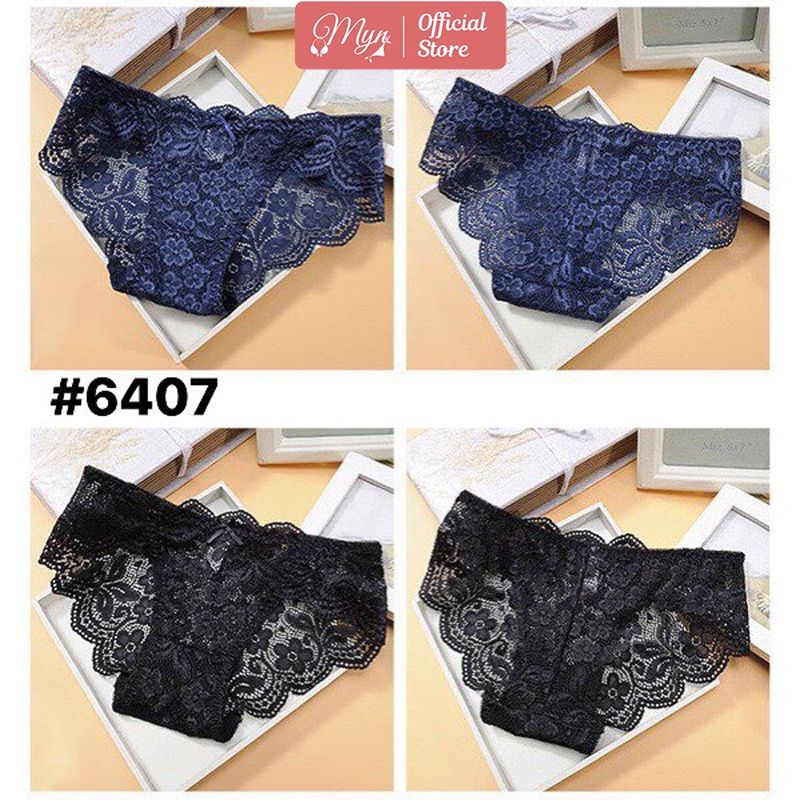 QUẦN LÓT REN NƠ MỀM MỊN SEXY QUYẾN RŨ Q 6407 MYN_UNDERWEAR