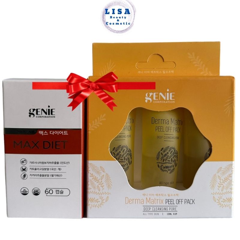 Viên Uống Giảm Cân Dành Cho Cơ Địa Lờn Thuốc Max Diet Genie Hàn Quốc 60 Viên.