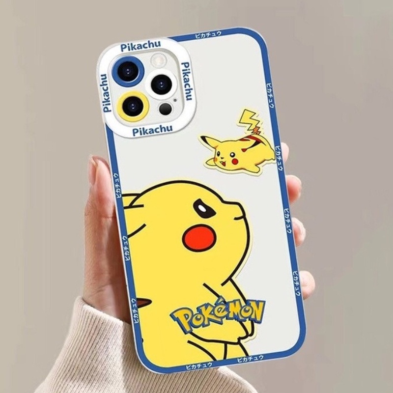 Ốp Điện Thoại Gel Silica Mềm Chống Sốc In Hình Pikachu Hoạt Hình Cho IPhone 14 13 11 12 Pro MAX XR XS MAX 14 8 7 6 Plus