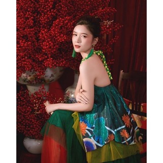 set yếm chụp tết