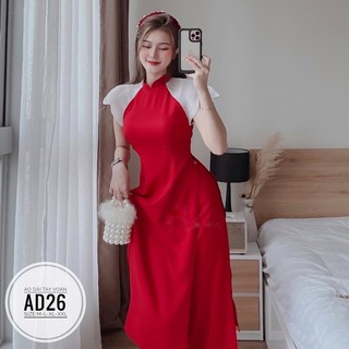 Bigsize áo dài tay voan ad26