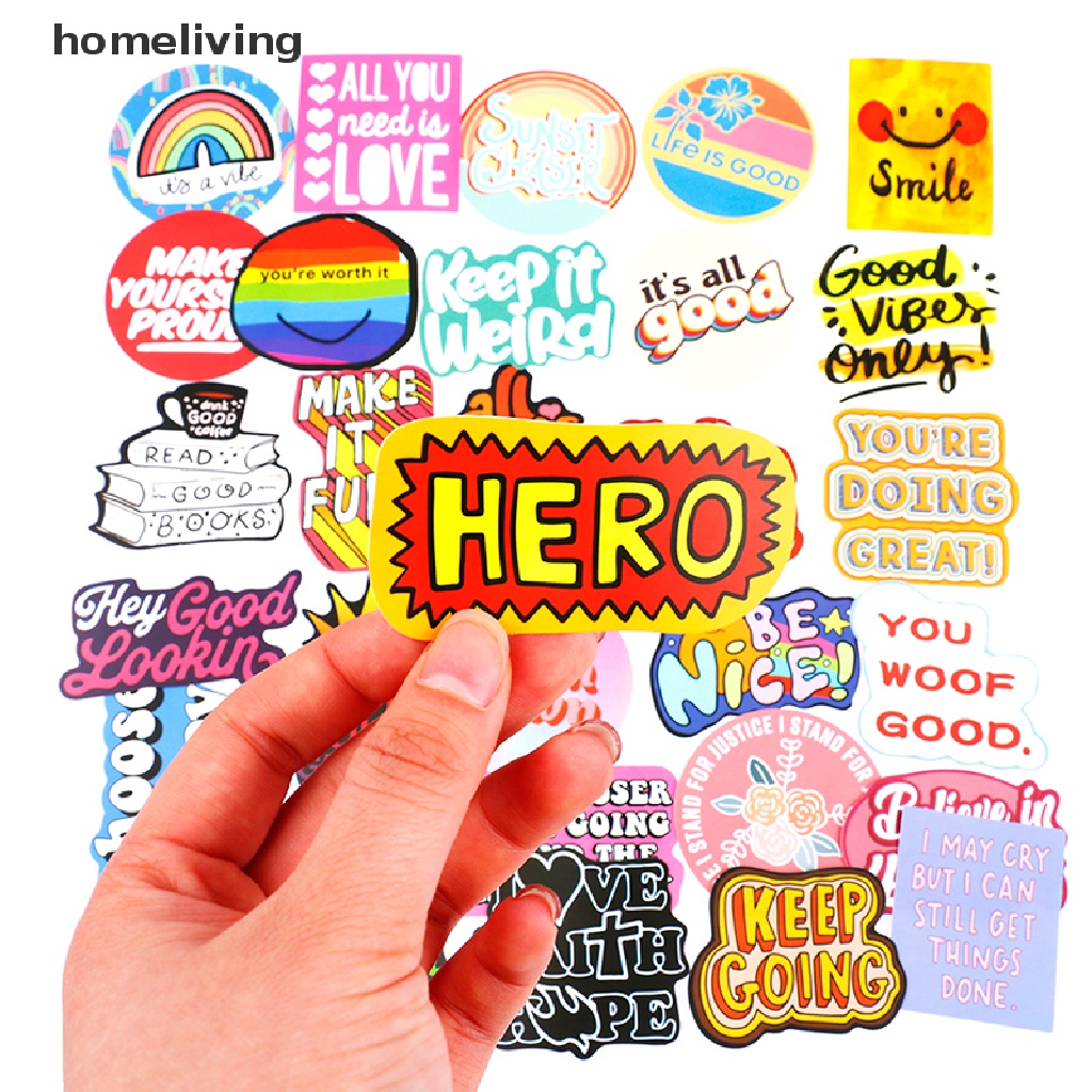 Bộ 50 Sticker Câu Trích Dẫn Cảm Hứng