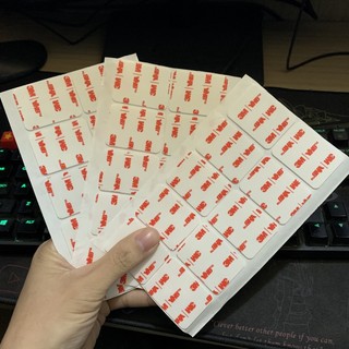 Set 10 Miếng dán 3M 2 mặt Trong Suốt