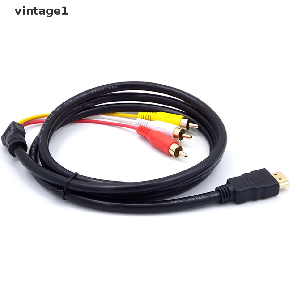 Cáp ChuyểN ĐổI Âm Thanh / Video HDMI Sang 3 RCA AV 1.5m - Vintage 1080P HDTV Chuyên DụNg