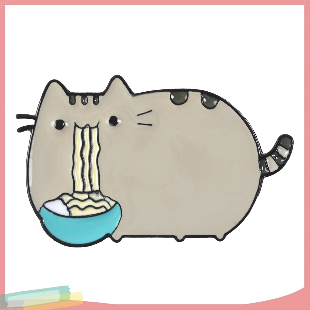 Trâm cài áo kiểu dáng mèo ú dễ thương