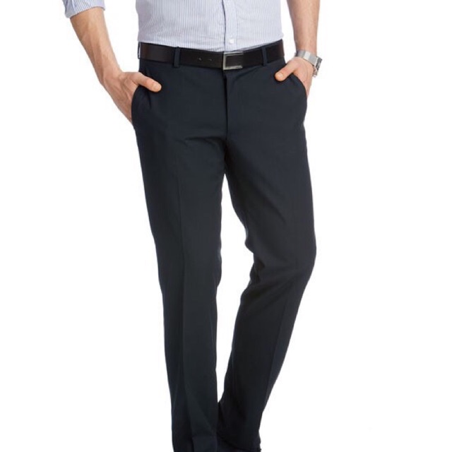 Quần tây nam công sở chất vải tuyết mưa cao cấp không nhăn