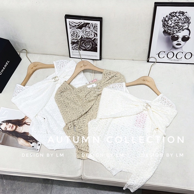 Áo ren lông thỏ tiểu thư