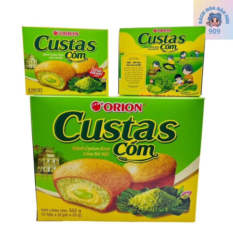 Combo 12 Hộp Bánh Trứng Custas Hộp Mini