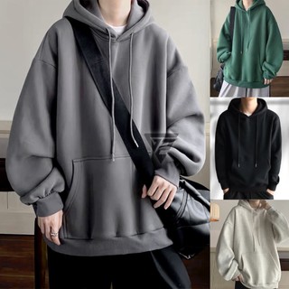 Áo Hoodie nam trơn, áo khoác hoodie nam nữ vải nỉ cao cấp Basic unisex form rộng mặc cực đẹp