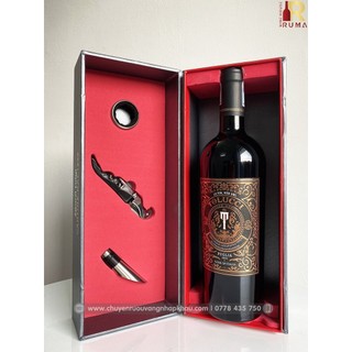 Hộp quà tặng tết vang Ý Tolucci 14 Rosso - Hộp giấy cao cấp