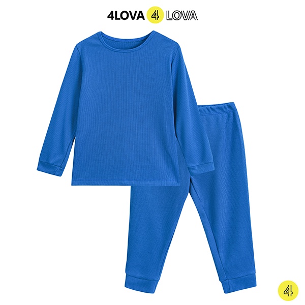 Bộ quần áo thun tăm giữ nhiệt cho bé 4LOVA chất cotton kiểu dáng body KID150