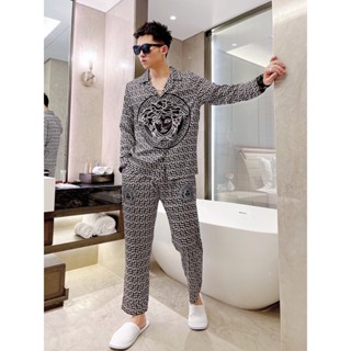 Bộ đồ ngủ nam Pijama lụa cao cấp mềm mịn,thoáng mát với thiết kế tinh tế VC15 -Beemanor