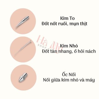 Đầu Kim To , Kim Gài , Đầu Xoáy Dùng Cho Máy Đốt Nốt Ruồi