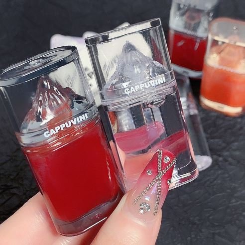 Son bóng CAPPUVINI núi băng  dưỡng ẩm mềm môi căng mọng Light Sensitive Jelly Lip Oil