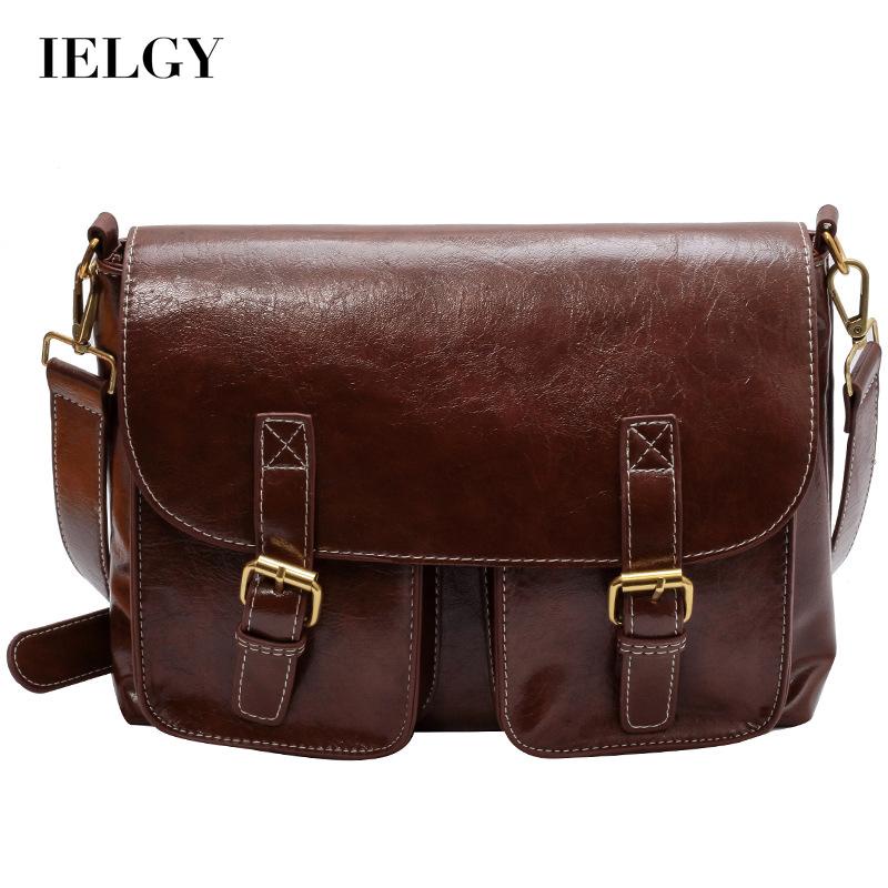 Túi Đeo Chéo Bằng Da Bóng Phong Cách retro Thời Trang Cho Nữ