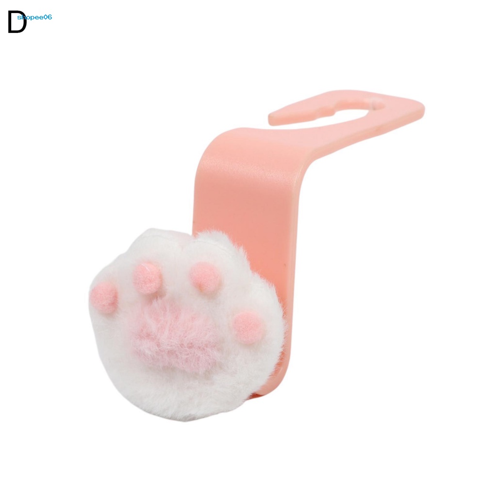 Móc Treo Đồ Hình Chân Mèo Bằng Vải Bông Chịu Tải Nặng Cho Xe Hơi