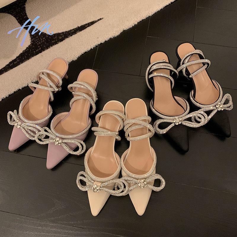 Sandal Cao Gót Mũi Nhọn Thiết Kế Mới Thời Trang 2022 Dành Cho Nữ