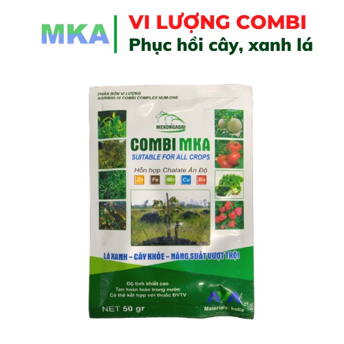 Bộ đôi chặn đọt tạo mầm MKP 0 52 34 và Lân cao 10-60-10 MKA Mekongagri gói 1kg