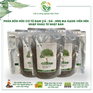  Phân bón hữu cơ từ đạm gà đạm cá Nhật Bản J-Green - 73% hữu cơ chuyên rau hoa kiểng và cây ăn trái 