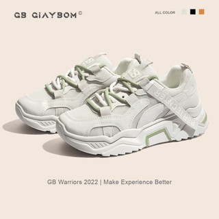 Giày Thể Thao Nữ giayBOM Đế Cao 4 cm Thiết Kế 2 Dây B1056