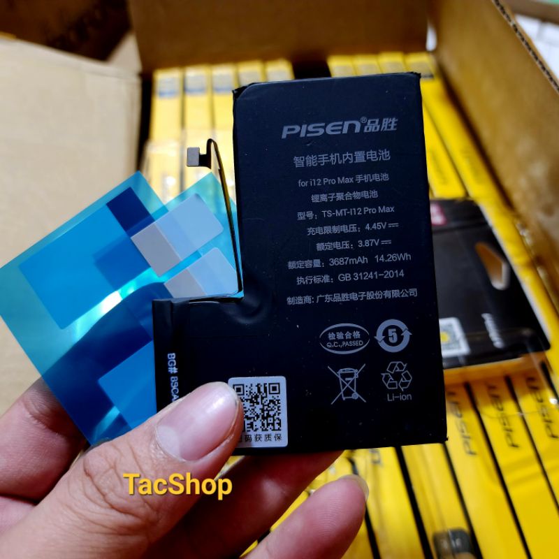 Pin Pisen i 12 Pro Max dung lượng 3687 Chính Hãng