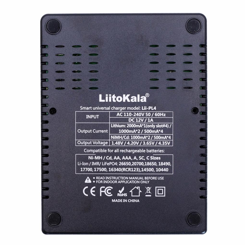 Bộ Sạc Pin LiitoKala Lii-PL4 4 Ngăn 2020
