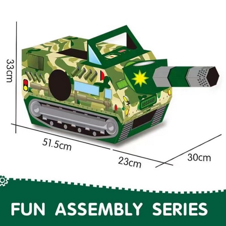 Mô hình carton lắp ráp DIY - Lắp ráp mô hình xe hơi, máy bay, khủng long bằng carton cho bé