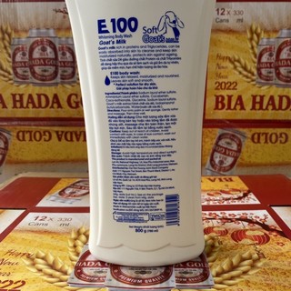 SỮA TẮM E100 SILKY trắng 800ml