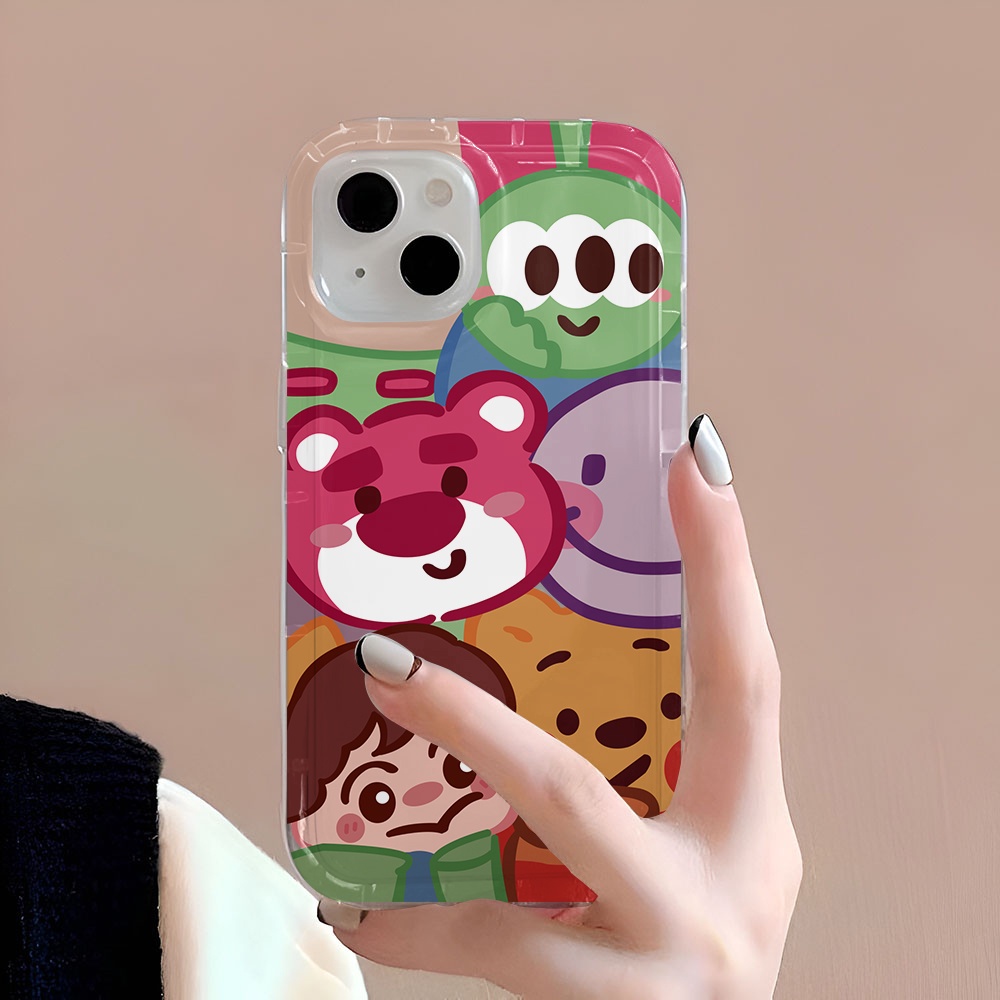 Ốp Điện Thoại Hình Lotso Dễ Thương Cho iphone 14promax 11 13 12 7Plus 6 6s XR X XS Max